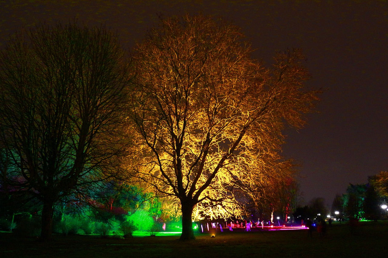 Das Lichterfest im dortmunder Westfalenpark.